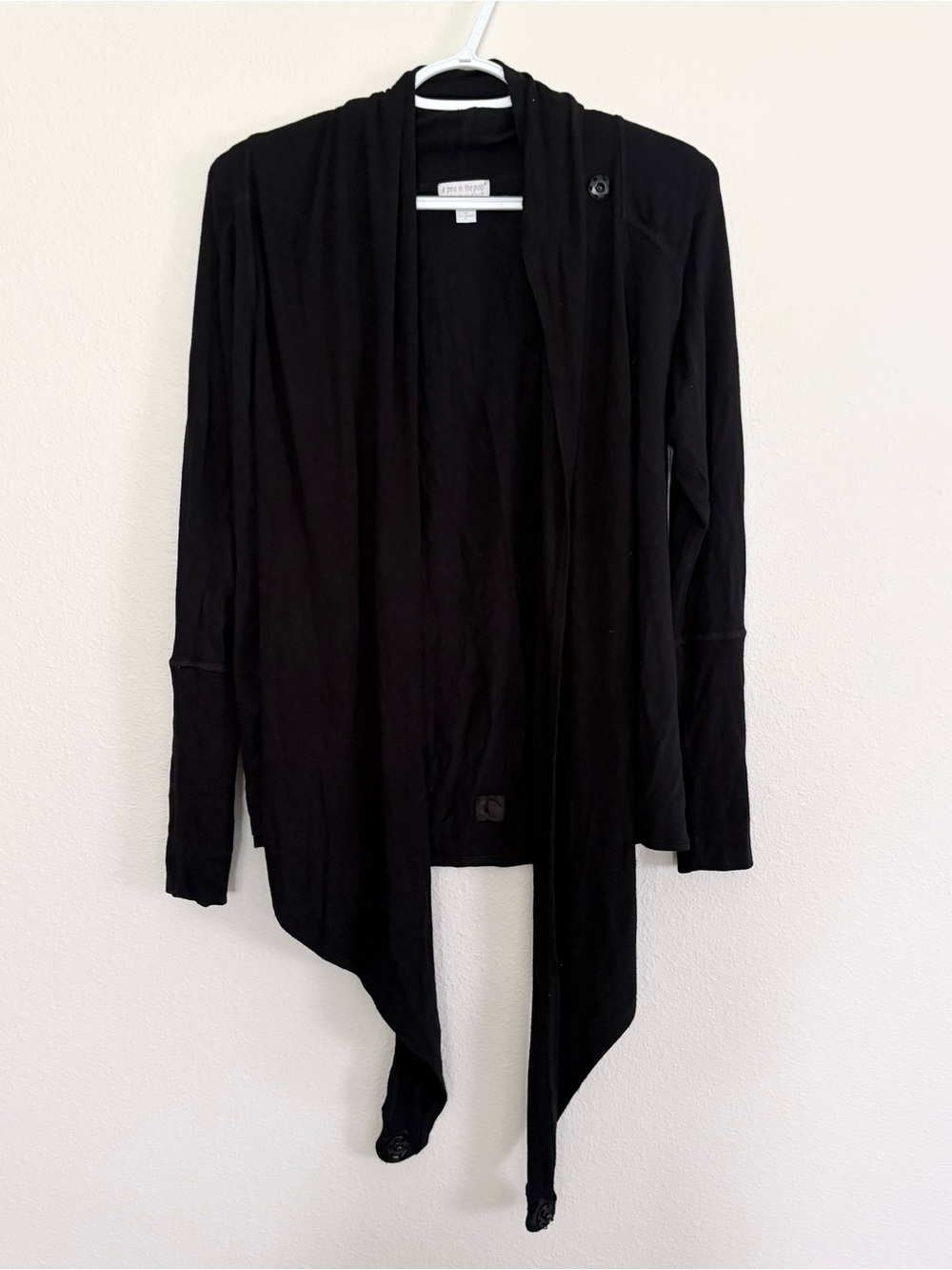 A Pea in the Pod Cardigan Womens Maternity Lightweight Wrap Black Size S Comfy